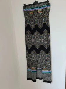 Stretchy size 12 bardot maxi paisley print dress - Picture 1 of 5