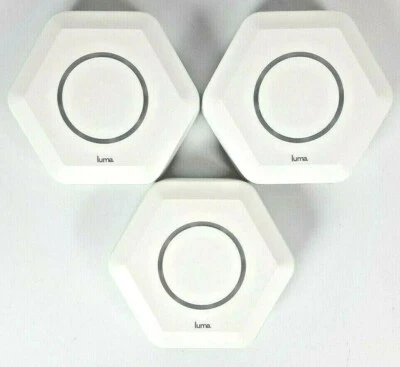 Luma Whole Home WiFi 3 Pack Replaces WiFi Extenders and Routers Virus Blocking - Image 1 of 4