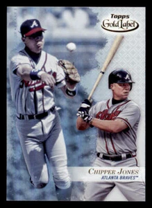 2017 Topps Gold Label Class 1 #45 Chipper Jones - Picture 1 of 2