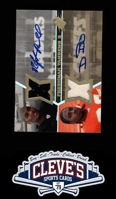 2007 ВЕРХНЯЯ ПАЛУБА SPX ДУЭЙН БОУ С АВТОГРАФОМ ДЖЕРСИ ДВОЙНОЙ JAMARCUS RUSSELLCHIEFS RAIDERS - Изображение 1 из 2