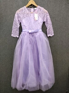 IBTOM CASTLE Flower Girls Princess Dress Bridesmaid Wedding Gown Pageant Formal - Picture 1 of 10