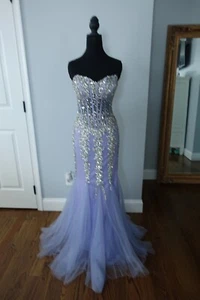 Camille La Vie Lavender Sequin Prom Dress Size 4 US - Picture 1 of 12