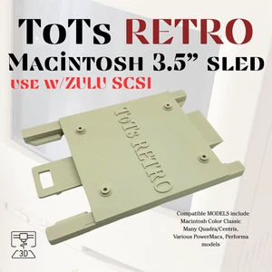 Apple Macintosh 3.5” Drive sled for ZULUSCSI 3d Printed Mac Color Classic - Picture 1 of 3