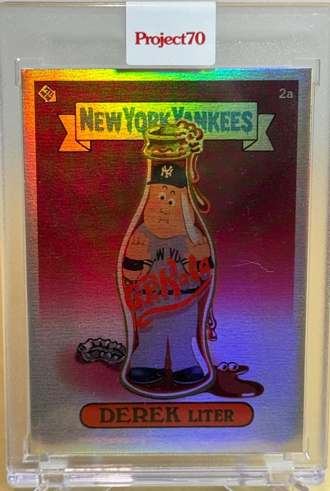 DEREK LITER JETER * RAINBOW FOIL /70 * 2021 TOPPS PROJECT 70 KEITH SHORE GPK 737 - Image 1 of 4