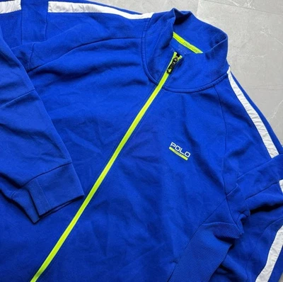 Chaqueta deportiva Polo Sport Performance cremallera completa azul para hombre 2XL Foto 1 de 4