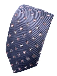 Thomas Pink Men's 100% Silk Tie Woven Polka Dot Design Made in Morroco 59" - Picture 1 of 5