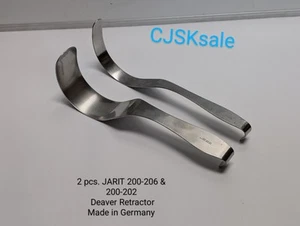 2 pcs. JARIT 200-206 & 200-202 Deaver Retractor Made In Germany (USED). - Picture 1 of 10