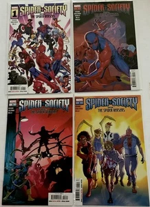 SPIDER-SOCIETY (2024) #1 2 3 4 COMPLETE SERIES SET MARVEL COMICS Bagged/Boarded - Picture 1 of 5