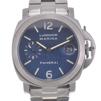 Reloj automático para hombre PANERAI Luminor Marina PAM00069 fecha esfera azul C#141813 Foto 1 de 4
