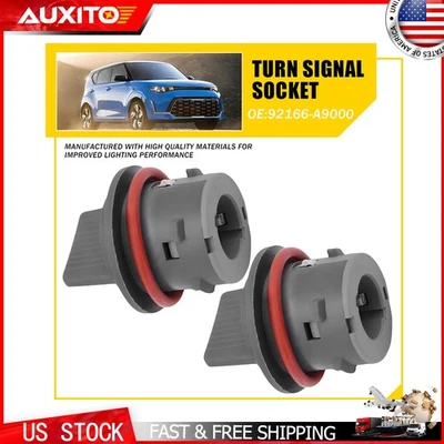 2X For Kia Soul 2019-2025 Front Turn Signal Lamp Socket 92166-A9000 Left Right - Image 1 of 4