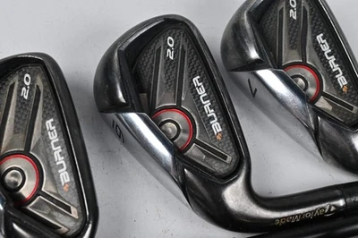Left Hand Taylormade Burner 2.0 Irons / 4-PW+SW / Regular Flex Superfast 65 - Image 1 of 4