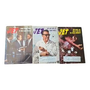 Lot Of 3 Vintage JET magazines 1972 Politics And Drugs Free Shipping - Picture 1 of 6