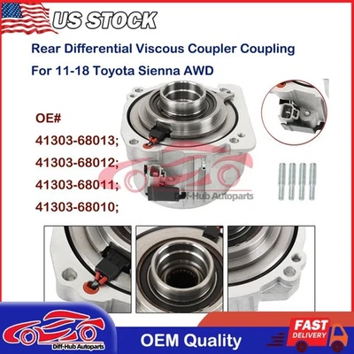 Rear Differential Viscous Coupler Coupling 41303-28013 For 2011-18 Toyota Sienna Foto 1 de 4