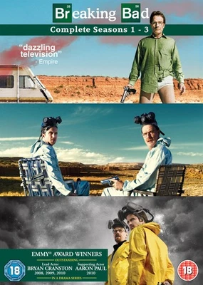 Breaking Bad - Season 1-3 (DVD) Bryan Cranston Anna Gunn Aaron Paul (UK IMPORT) - Image 1 of 4