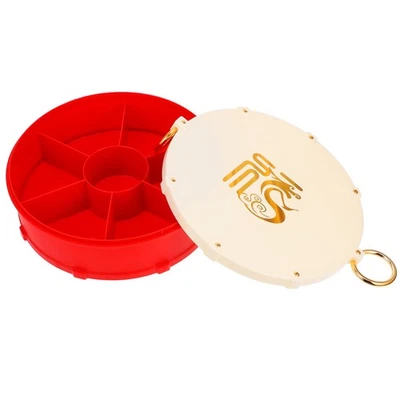  Geteiltes Serviertablett Mit Deckel Wiederverwendbarer Snackbehälter - Bild 1 von 4