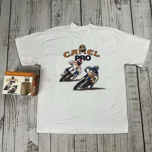 NIB VINTAGE 1992 CAMEL PRO T SHIRT JOE CAMEL MOTORCROSS SIZE XL OSFA 90s DS - Picture 1 of 12