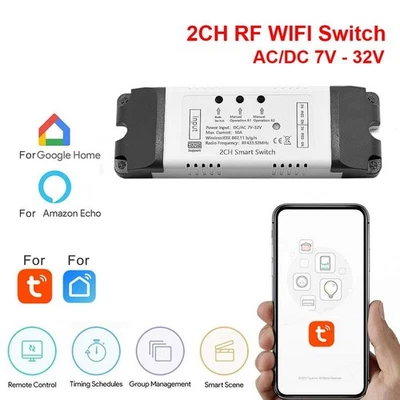 Steuerschalter Funkmodul AC 85-250V DC/AC 7-32V Elektrische Schalter Für Tuya - Bild 1 von 4