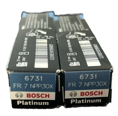 Vela de ignição 2PSC Bosch OE fio fino platina 6731 para Lexus Suzuki Subaru Toyota - Imagem 1 de 3