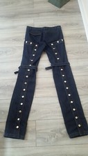 Rare Vintage Dolce and gabbana bondage button flap jeans