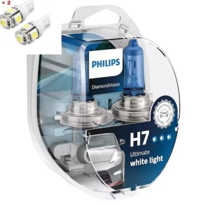Philips Diamond Vision H7 Twin 2 free LED T10/W5W - Image 1 of 4