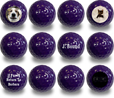 Personalized Purple Golf Balls 12 Pack