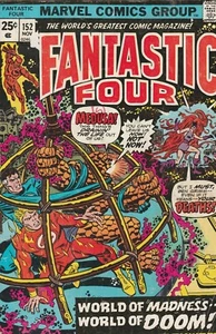 Fantastic Four #152 - Thundra & Mahkizmo App - (1974) Marvel Comics  - Picture 1 of 2