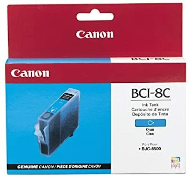 GENUINE AUTHENTIC CANON BCI-8C CYAN INK CARTRIDGE  - Image 1 of 1