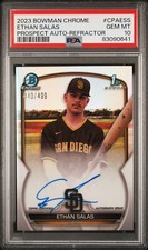 Ethan Salas - 2023 Bowman Chrome 1st RC Refractor Auto /499 - PSA 10 GEM MINT