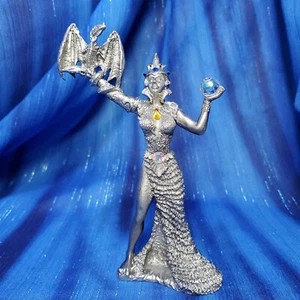 Dragon Princess Pewter Figurine John Dennett US Made NEW - Picture 1 of 13