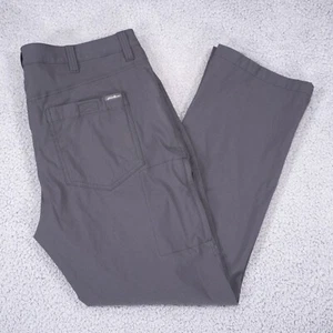 Eddie Bauer Adventure Tech Mens 38x30 Grey Flat Front Stretch Hiking Pants - Picture 1 of 8