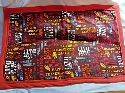 THANKSGIVING PLACEMATS WITH NAPKINS - Image 1 of 4