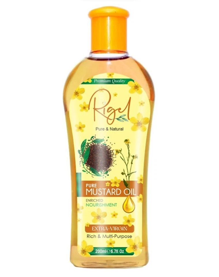MUSTARD Hair Oil Pure & Natural RIGEL 100% Damage Repair 200ML - Image 1 of 1