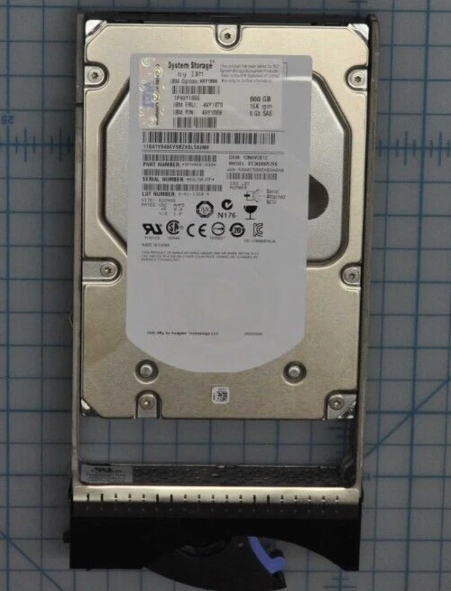 IBM 600Gb Hot-Swap 3.5IN SAS-2 15K RPM Hard Drive  Grade A 49Y1870 - Image 1 of 4