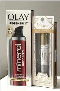 V Luxe By I-Envy Extended Bond & Seal Veb01 & Olay Regenerist Moisturizer NIB - Picture 1 of 5
