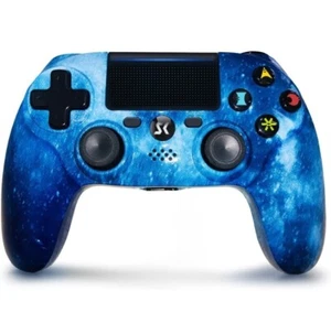 Wireless Controller for PS4, Blue Galaxy Style High Performance PS-4 Remote - Picture 1 of 7