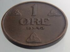 1940 Norway One Ore KM# 367 Circulated Coin Bronze 081D