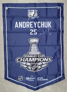 MOLSON NHL ALUMNI Banner 22X33" Tampa Bay Lightning Dave Andreychuk - Picture 1 of 1