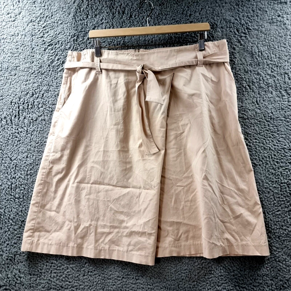 Falda Colorado para mujer línea A talla 16 beige hasta la rodilla Foto 1 de 4