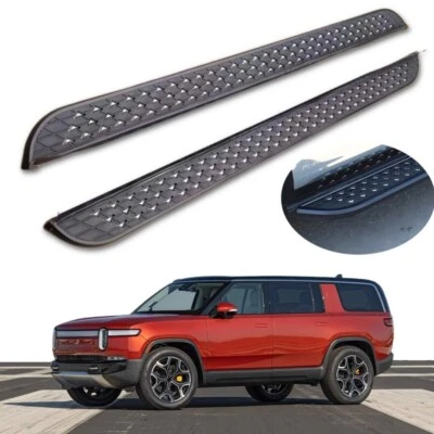 2PCS Running Boards Fits for Rivian R1S 2022-2026 Nerf Bars Side Step - Image 1 of 4