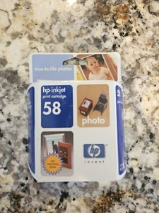 HP 58 Photo Ink jet Print Cartridge Genuine Sealed box expired Cartridge - Picture 1 of 2