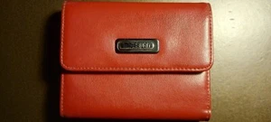 ESPRIT  women's trifold leather wallet holds ID, CC, Cash and Coins. Gently USED - Picture 1 of 5