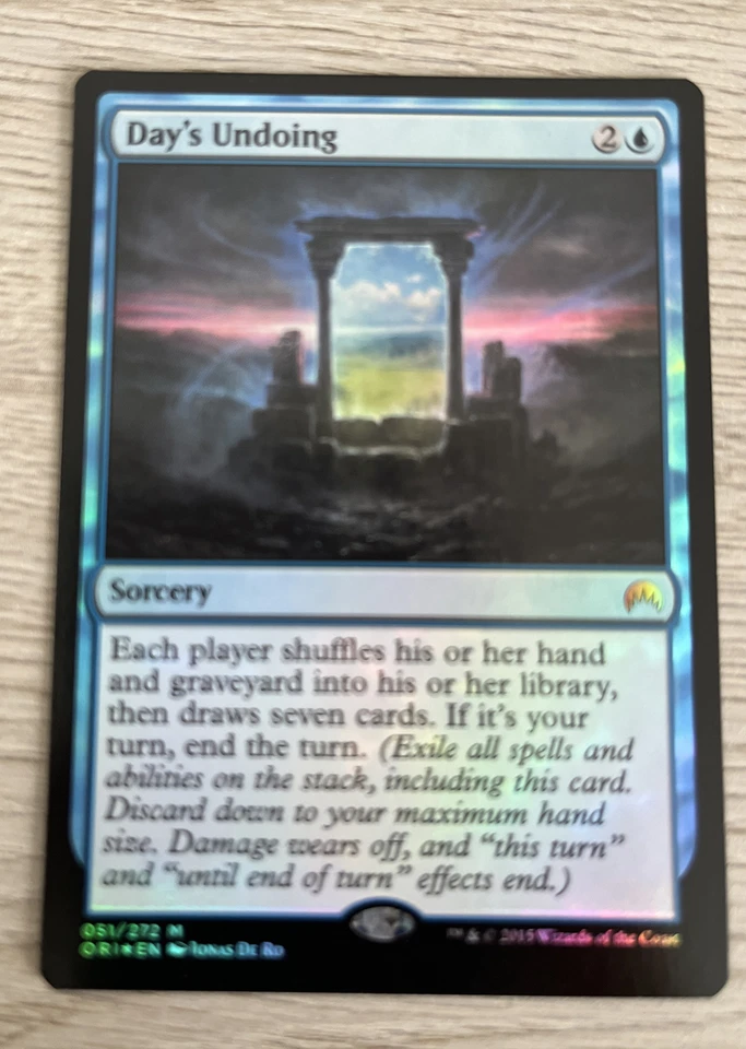 Day's Undoing FOIL mtg Magic ORI Origins 1x x1 1 English EDH 051/272 Free Ship - Image 1 of 2