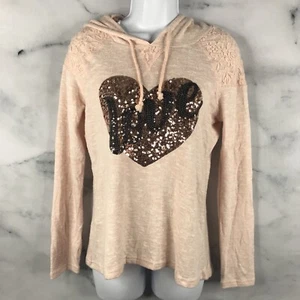 Miss Chievous M Women’s Rose gold Heart love Tunic Hoodie - Picture 1 of 7
