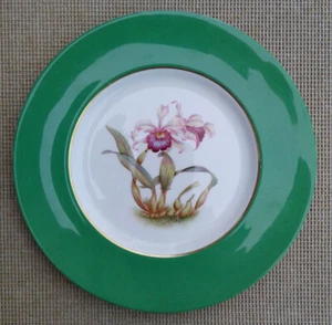 10,5" SPODE WHITE ORCHID HANDBEMALTER TELLER - SIGNIERT J. PREIS. - Bild 1 von 10