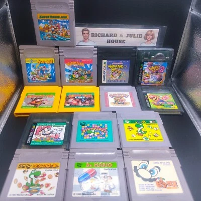 Nintendo Gameboy Mario Wario Yoshi Donkey Kong Picross Panepon Working GB Japan - Image 1 of 2
