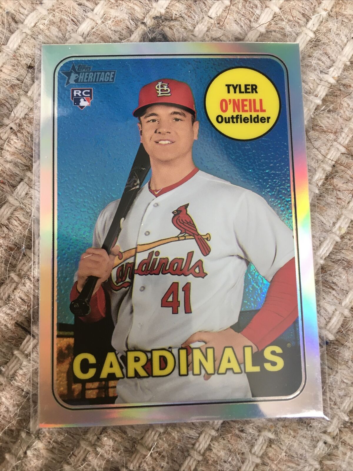 2018 Topps Heritage High Number TYLER O'NEILL RC Refractor Chrome #412/569