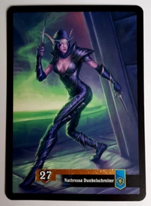 World of Warcraft TCG Nathressa Dunkelschreiter Dark Portal Oversize 3/18 Karte - Bild 1 von 2