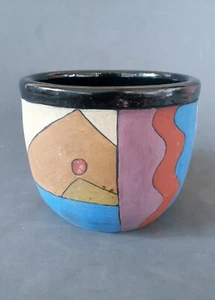 Mark Yasenchak pottery Avant Garde clay vase, 3.75 inches - Picture 1 of 7