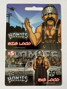 Carte d'appel Big Loco Homies à collectionner RARE à partir de 2009