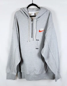 Sudadera con capucha pulóver de felpa francesa Nike NSW para hombre XXL (2XL) gris 1/4 cremallera - Imagen 1 de 9
